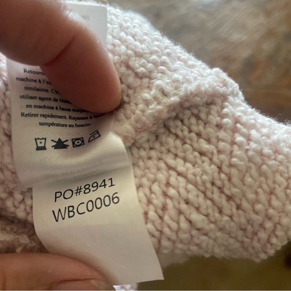 Faherty Soft Pink Knitwear joggers size small - Picture 7 of 9